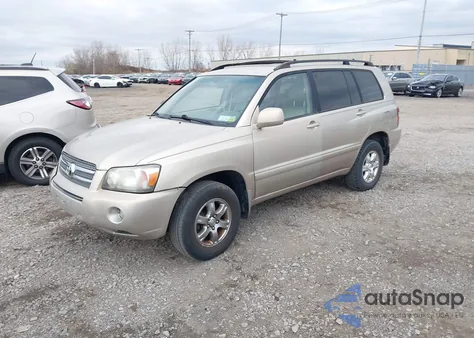 2005 Toyota Highlander V6 из США, поврежденный, VIN JTEEP21A850103626